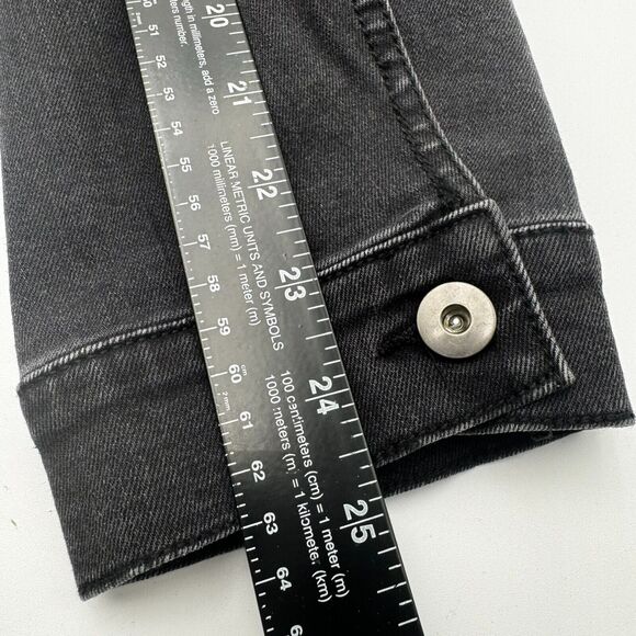 DISNEY STORE NWT Women's 3X Black Haunted Mansion Denim Jean jacket Madam Leota - Picture 11 of 16